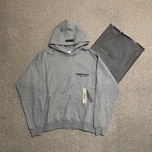 Brand new dark oat essential hoodie